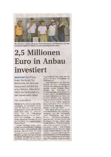 Prenzlauer Zeitung -2,5 Millionen Euro in Anbau investiert [PDF]