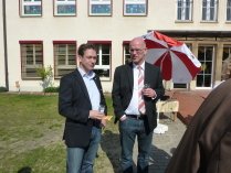 Landrat Stephan Loge und AWO Geschäftsführer Jens Lehmann
