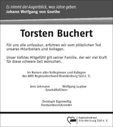 Traueranzeige Torsten Buchert