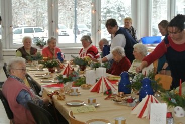 ein Projekt in der Altenpflegeschule - Weihnachtsfeier für Senioren