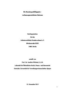 Bundesqualitätsgesetz – verfassungsrechtl. Rahmen