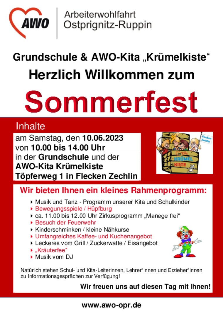 AWO-Kita Krümelkiste Sommerfest